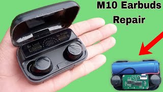 How to Repair M10 TWS Earbuds  wireless earbuds not working solution [upl. by Araid]