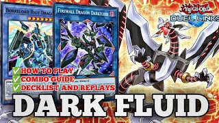 DARK FLUID BEST LINK DECK How to playCombo guide guideReplaysIN YUGIOH DUEL LINKS [upl. by Marten]