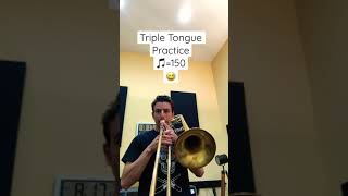 Triple Tonguing Practice 😛 Voxman Page 27 “As Fast as Technic Permits” [upl. by Repotsirhc]