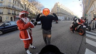 IL VEUT SE BATTRE  😡 RIDE DES PÈRES NOËL 2018 [upl. by Bloomer]