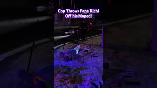 Cop Throws Old Man Off Moped in RedwoodNetwork FiveM funnyclips fivem [upl. by Benia114]