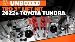 Unboxed  20242022 Toyota Tundra TRD Lift Kits 3quot  3rd Gen Tundra [upl. by Netsirhk]