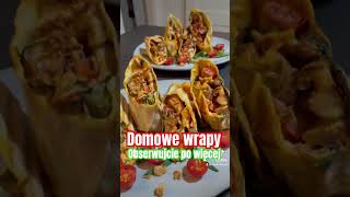 Domowe smaki  domowe wrapy food vlog gotujemy [upl. by Eixor]