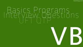 100 Visual Basic VB Interview Questions And Answers [upl. by Teague]