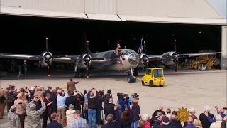 Restored B29 takes to the air [upl. by Kassi]