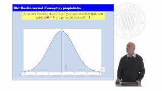 Distribución normal Conceptos y propiedades   UPV [upl. by Bibby]