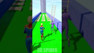 Ladder Run Challenge Captain Man vs Super Girl vs Joker spiderman gta [upl. by Charmian]