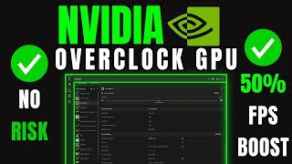 NEW GPU Overclock Setting  Huge FPS Boost 100 Safe [upl. by Ynafets]