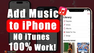 How to Transfer Music from Computer to iPhone WITHOUT iTunes PC amp Mac [upl. by Oniskey944]