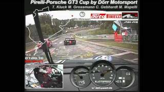 24h Nürburgring PirelliPorsche 911 GT3 Cup Dörr Motorsport vs Ferrari P45 Competizione [upl. by Cleary]