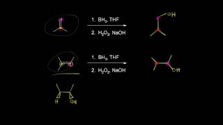 Hydroborationoxidation  Alkenes and Alkynes  Organic chemistry  Khan Academy [upl. by Etnuaed533]