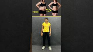 Belly Thighs Fat workout 🥵✅fitnessmotivation motivation weightlosegoals fitness [upl. by Eelrihs545]