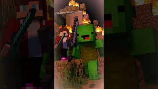 Brave Turtle  MAIZEN Minecraft Animation shorts [upl. by Ahselyt]