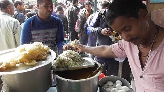 Cheap amp Tasty Tiffin PuriParatha  in A Indian Rail Station  Indian Street Food [upl. by Elconin228]