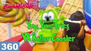 360 Video Roller Coaster VR HD Gummy Bear Candy Coaster Reaction Samsung Gear VR by Oculus [upl. by Matthias688]