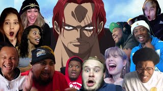 SHANKS STOPS THE WAR  ONE PIECE EPISODE 488 BEST REACTION COMPILATION [upl. by Boak]