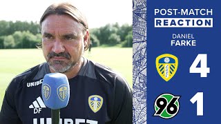 quotOur performance was spot onquot  Daniel Farke  Leeds United 41 Hannover 96 [upl. by Kirchner]