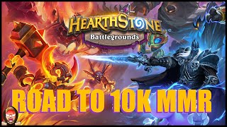 MY FIGHT RNG IS INSANE LATELY  Road To 10k MMR game 39  Hearthstone Battlegrounds [upl. by Andros684]