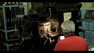 linotype operation and magazine change at The International Printing Museum in Carson California [upl. by Ecadnac25]