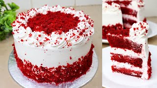 Red Velvet Cake Recipe With Cream Cheese Frosting  Easy Red Velvet Cake With Cup Measurements [upl. by Alatea]