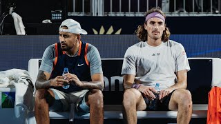 When Kyrgios amp Tsitsipas Played Doubles TOGETHER Like Best Friends [upl. by Vashti]