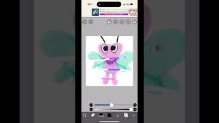 Flutter redesign X3 art artwork artist artartist dandysworld dandyworld drawing idk shorts [upl. by Schuman]