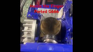 Finger ported g666 Quick Look at piston and cylinder after some run time farmertec chainsaw g666 [upl. by Lodnar520]