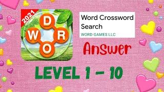 Word Crossword Search  Level 110  TUTORIAL  ANSWER wordcrosswordsearch tutorial answer [upl. by Ruthi]