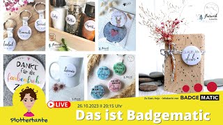 Plottertante live  Das ist Badgematic [upl. by Bobseine]