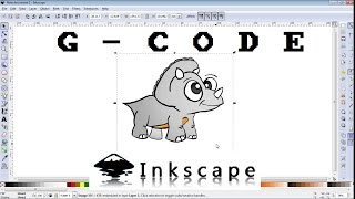 How to make GCODE file of any image for CNC machine INKSCAPE [upl. by Arber43]