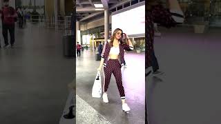 Akanksha Puri Spotted At Mumbai Airport shorts [upl. by Nittirb]