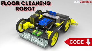 Floor Cleaning Robot using IR Sensors  Automatic Cleaning Robot  MINI Projects for ECE  CSE  EEE [upl. by Les197]