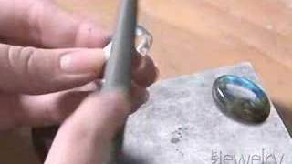 Art Jewelry  Making a bezel part 3 [upl. by Sirahc]