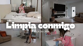 limpia conmigo  rutina de limpieza semanal motívate conmigo [upl. by Felicle306]