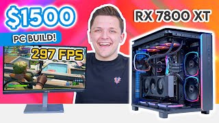 Best 1500 Gaming PC Build 2024 🔥 RX 7800 XT amp Montech King 95 [upl. by Anitreb858]