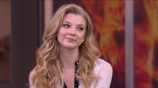 Natalie Dormer Talks The Hunger Games Mockingjay Part 1 [upl. by Enair]