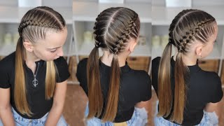 Trenzas pegadas paso a paso  dutch braid tutorial  peinados para niñas [upl. by Donnenfeld]