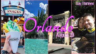 Discovery Cove Disney Springs amp Cheddars Scratch Kitchen  DAY THIRTEEN  Florida August 23 [upl. by Ardnnek]