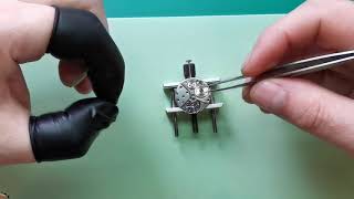 Watchmaking  How to Replace a setting lever bolt screw  Manual Wind Movements [upl. by Atnuhs]