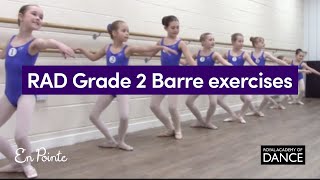 RAD Grade 2 Barre exercises [upl. by Araic]