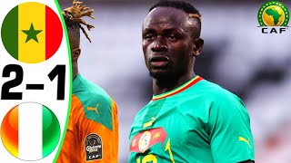 Senegal vs Ivory Coast 21  All Goals and Highlights  2024 🔥 MANE [upl. by Ennovi]