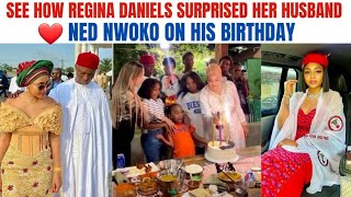 See What Happened As Regina Daniels And Co Wives Celebrate Their Husband Ned Nwoko On His Birthday [upl. by Huggins]