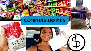 COMPRAS DO MÊS NO BH QUANTO GASTEI NO SUPERMERCADO [upl. by Ycnan]