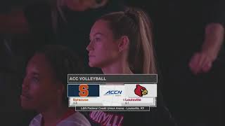 Highlights No 5 Louisville Volleyball vs Syracuse [upl. by Nallij]