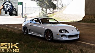 Toyota Supra MK4 Forza Horizon 5 freeroam 4K Gameplay PXN V9 [upl. by Aihsad437]