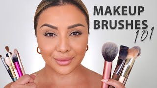 MAKEUP 101 MAKEUP BRUSHES  NINA UBHI [upl. by Oberheim]