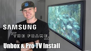 Samsung Frame TV Install With NoGap Wall Mount [upl. by Nierman]