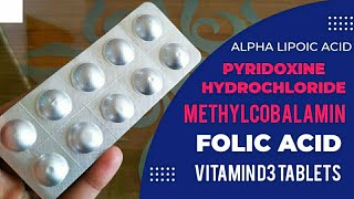 Alpha Lipoic Acid Pyridoxine Hydrochloride Methylcobalamin Folic Acid amp Vitamin D3 Tablets Hindi [upl. by Eduino]