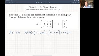 Risoluzione Sistemi Lineari Numerici [upl. by Ennovehc62]