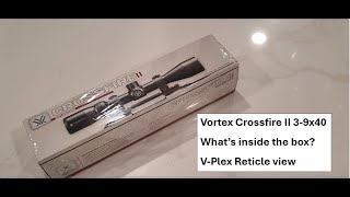 Vortex Crossfire II 39x40  Unboxing  Whats inside VPlex Reticle View [upl. by Schach]